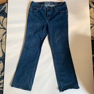 Eddie Bauer Slightly Curvy Boot Cut Denim Jeans